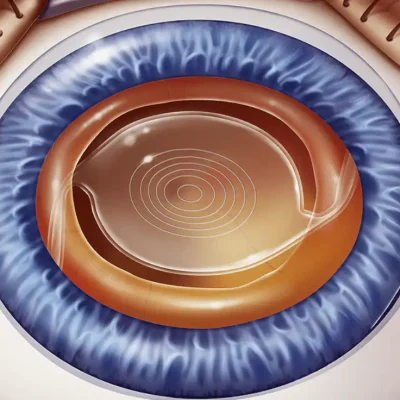 Implant multifocal inséré dans le sac cristallinien
